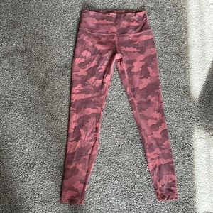 Lulu lemon camo high waisted leggings. In great condition.